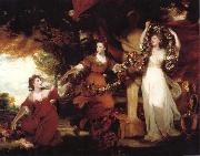 REYNOLDS, Sir Joshua Three Ladies adorning a term of Hymen china oil painting reproduction